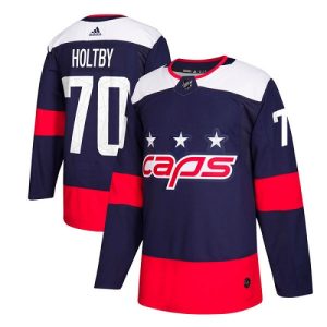 Washington Capitals Trikot #70 Braden Holtby Authentic Navy Blau 2018 Stadium Series